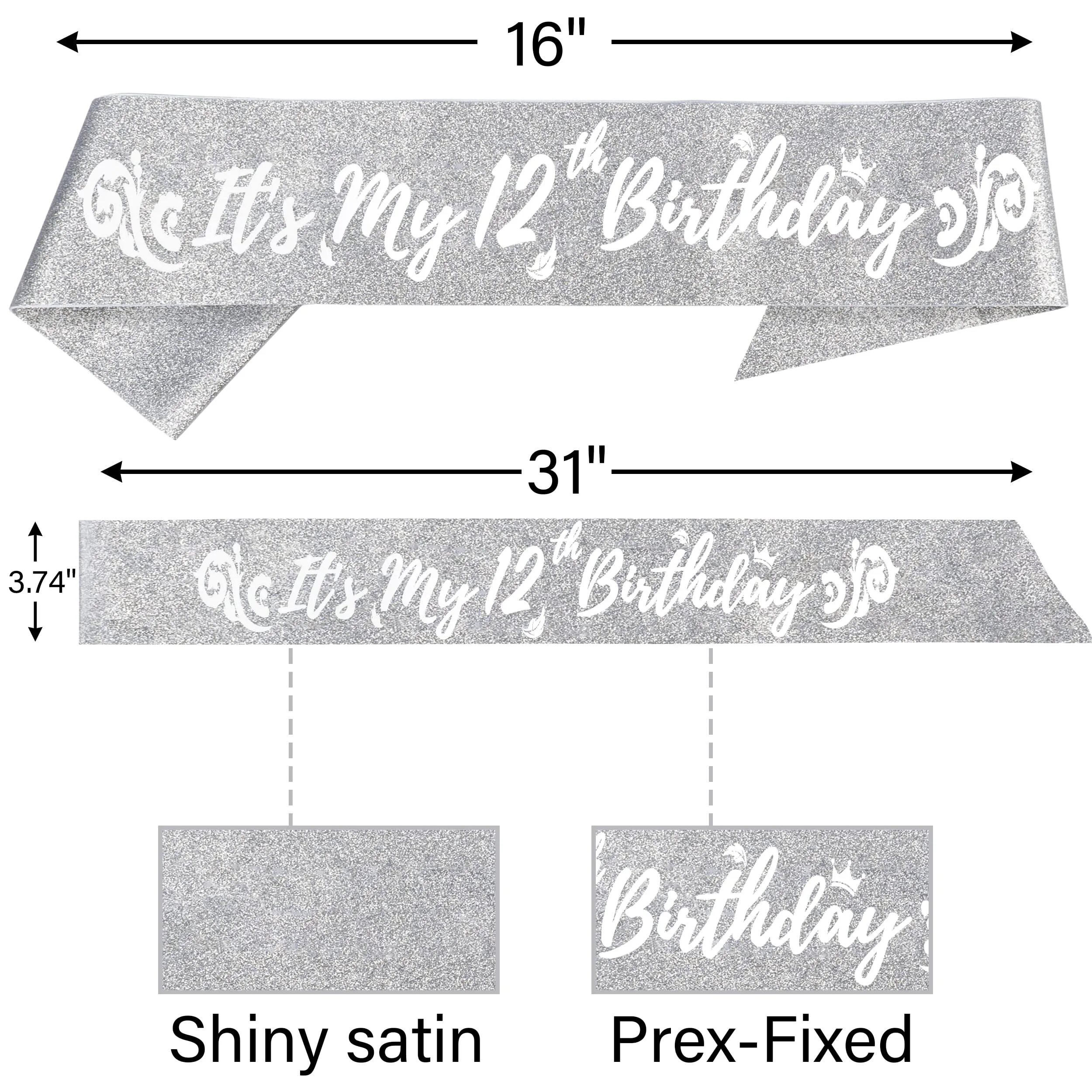 12th Birthday, 12th Birthday Decorations for Girls, 12th Birthday Gifts for Girls,12th