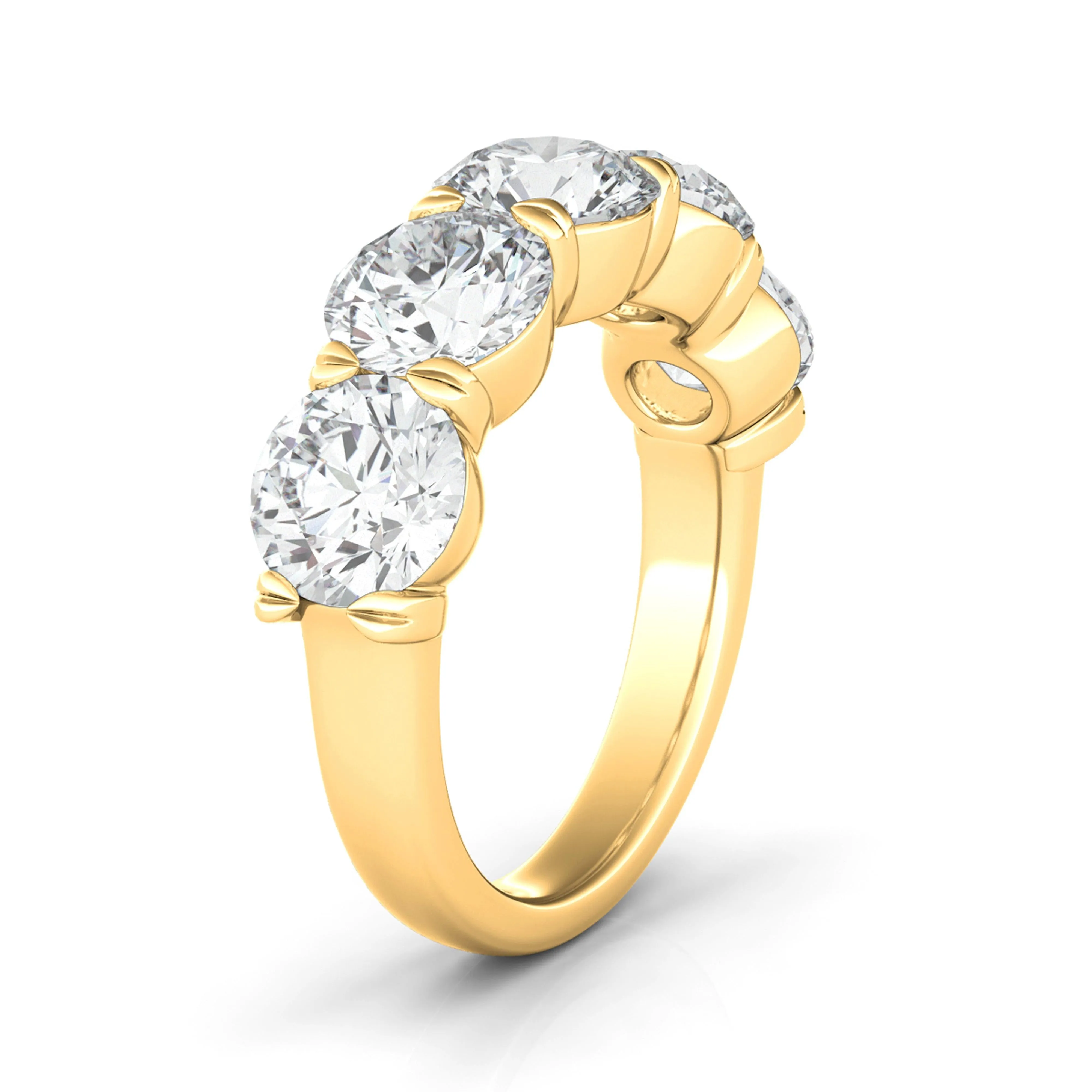 5 Stone Diamond Anniversary Band