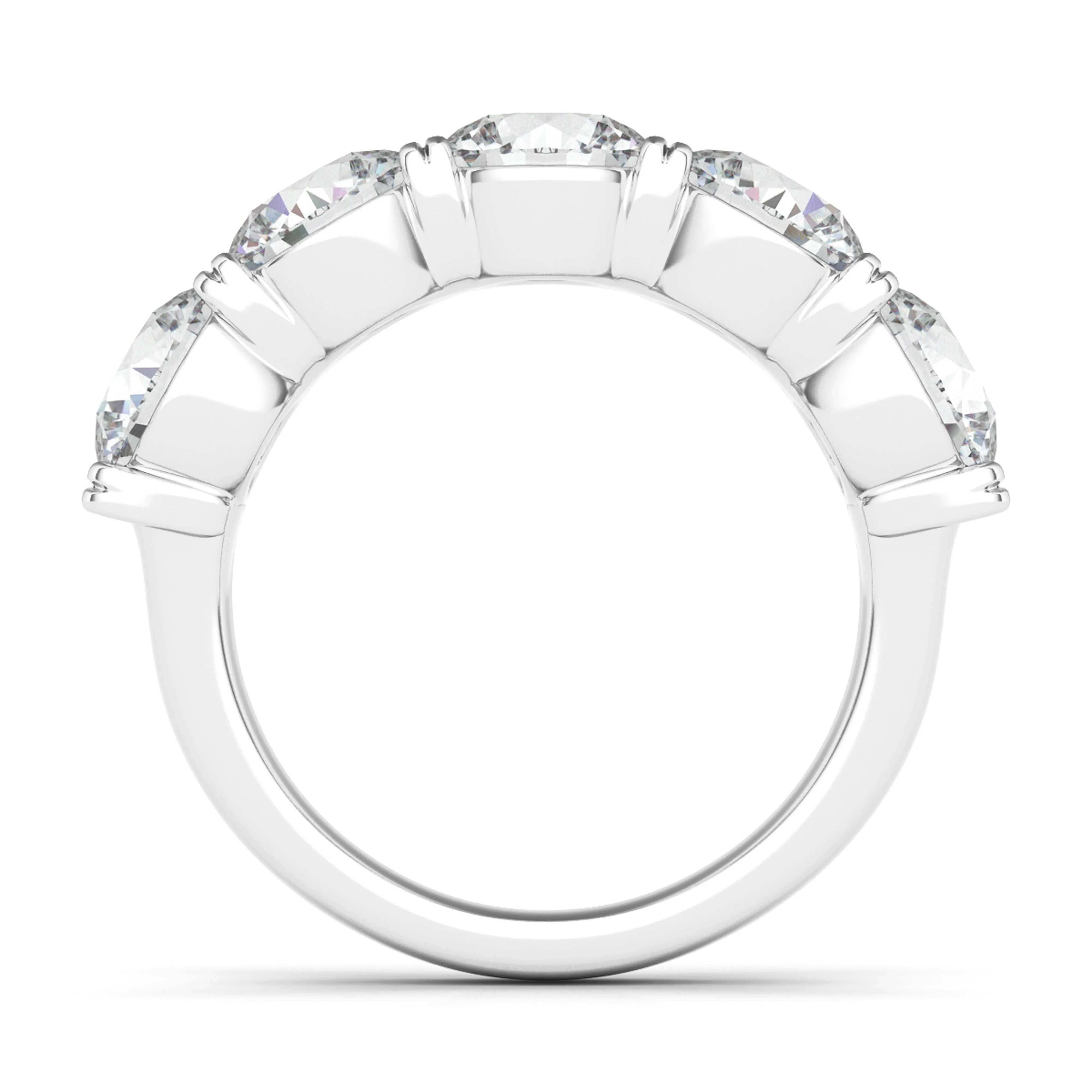 5 Stone Diamond Anniversary Band