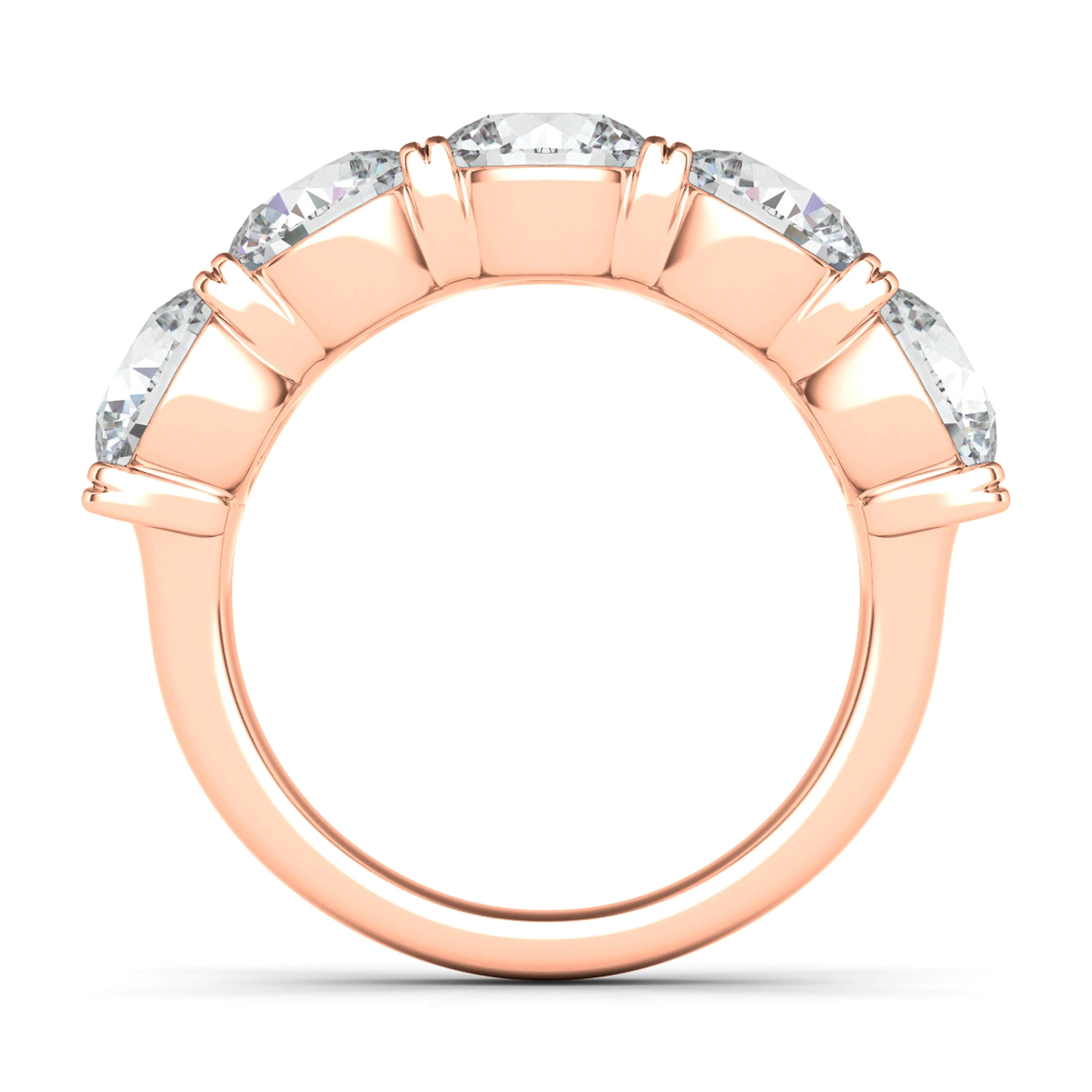 5 Stone Diamond Anniversary Band