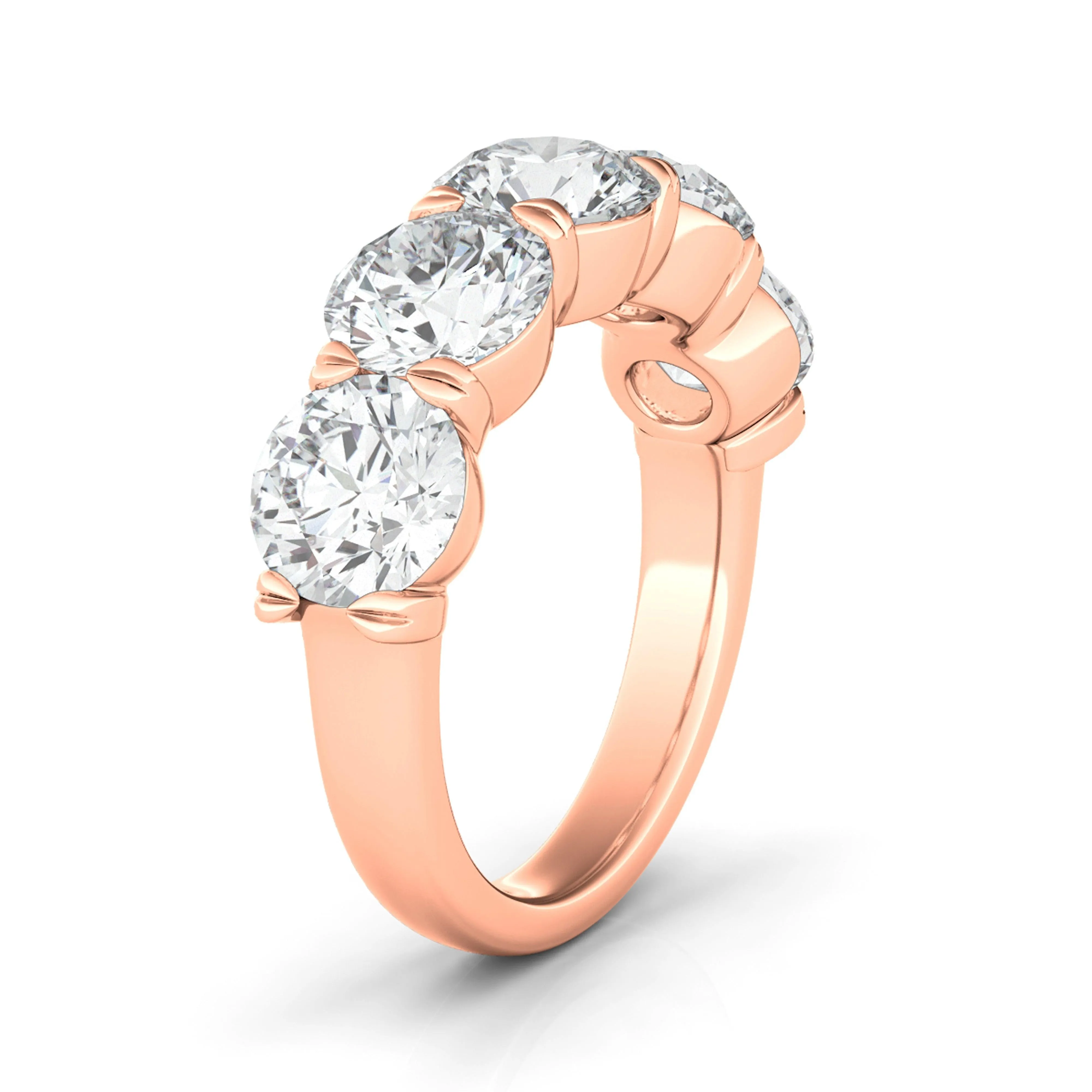 5 Stone Diamond Anniversary Band