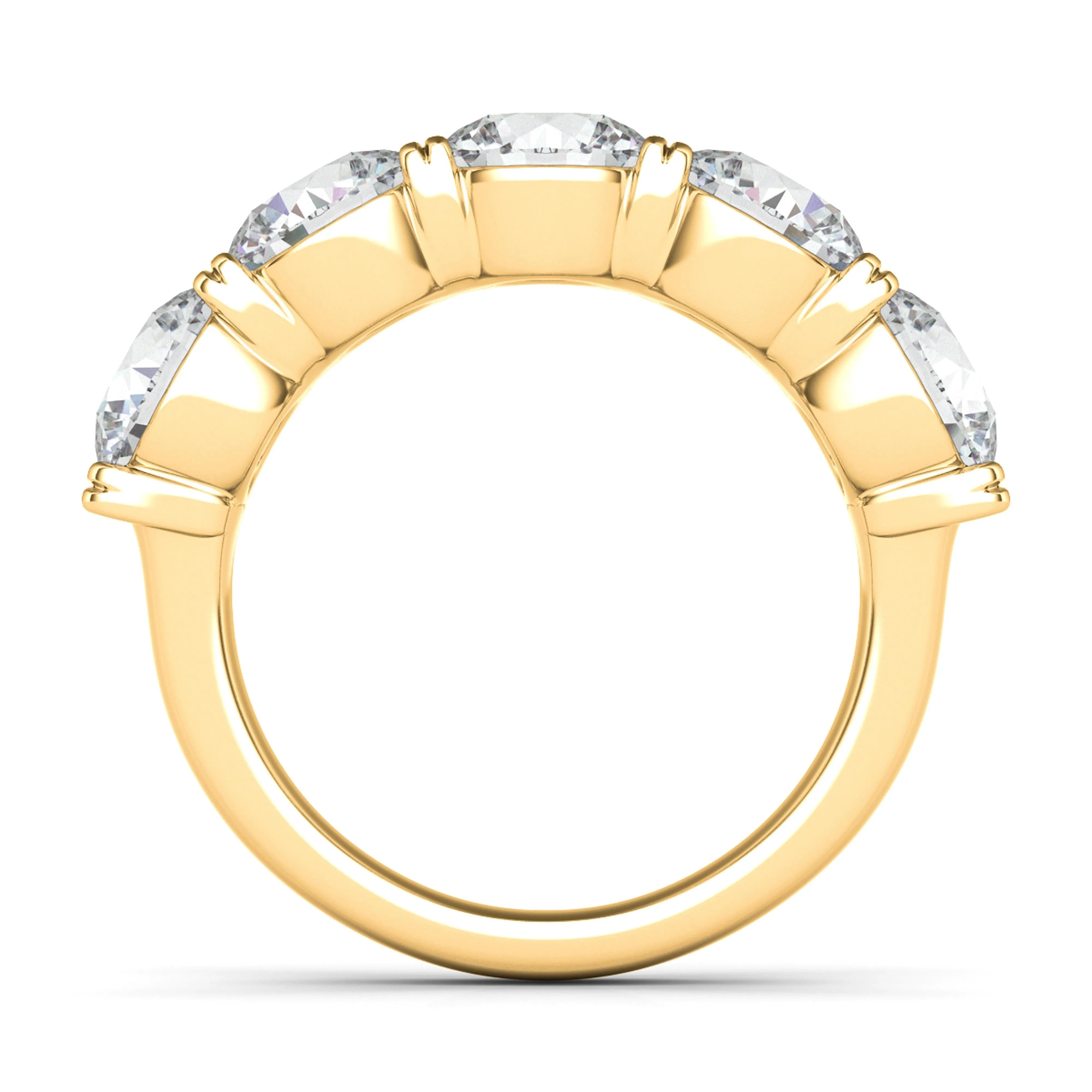 5 Stone Diamond Anniversary Band