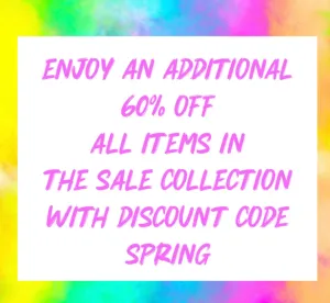 60% OFF CLEARANCE SALE