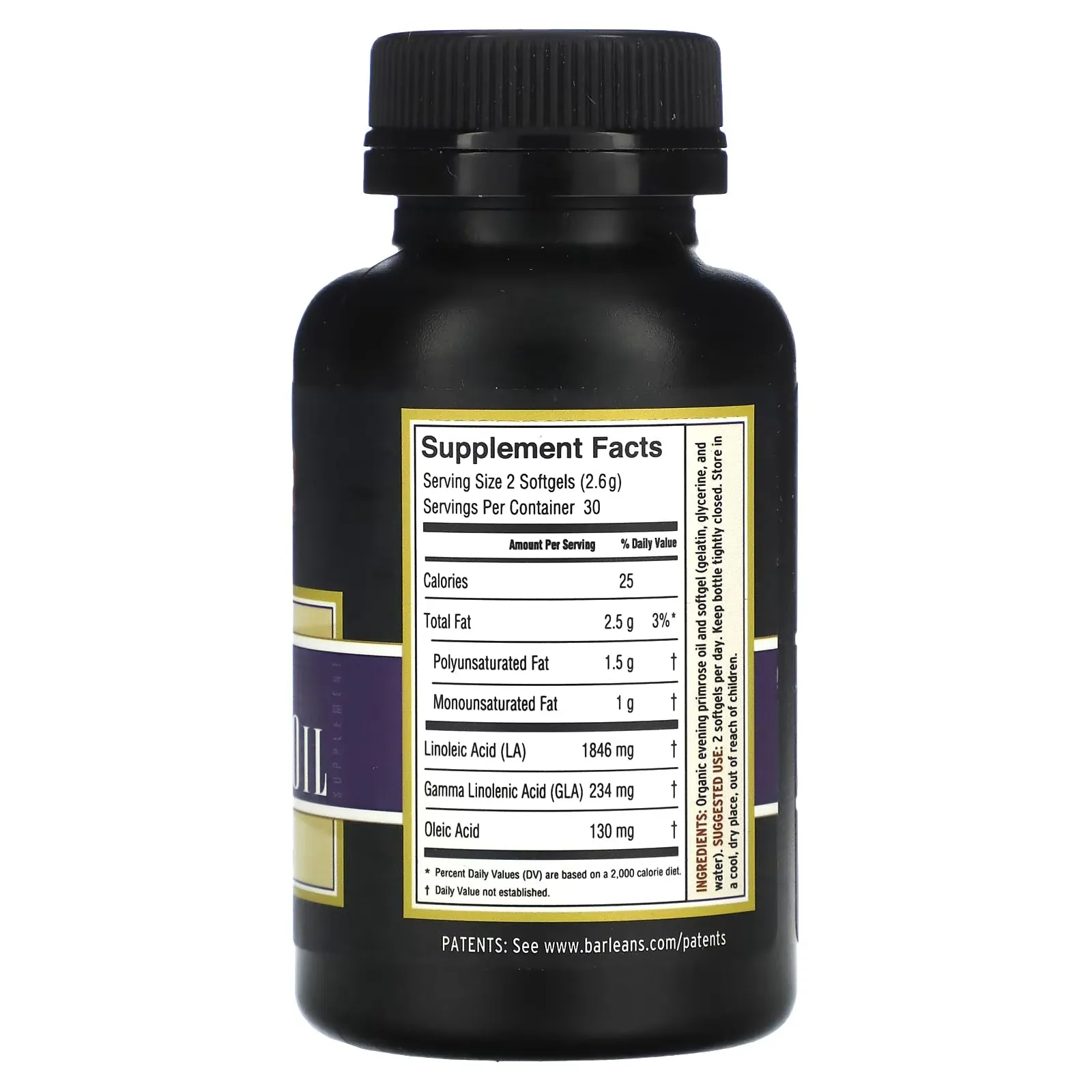 Barlean's Evening Primrose Oil, 60 Tablets