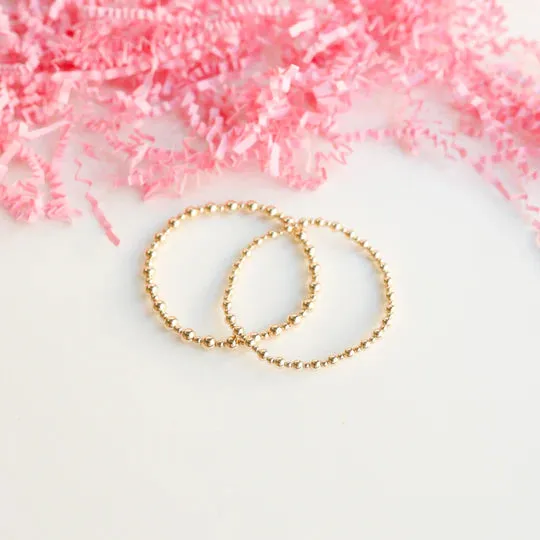 BB Mini Katy Gold Beaded Bracelet