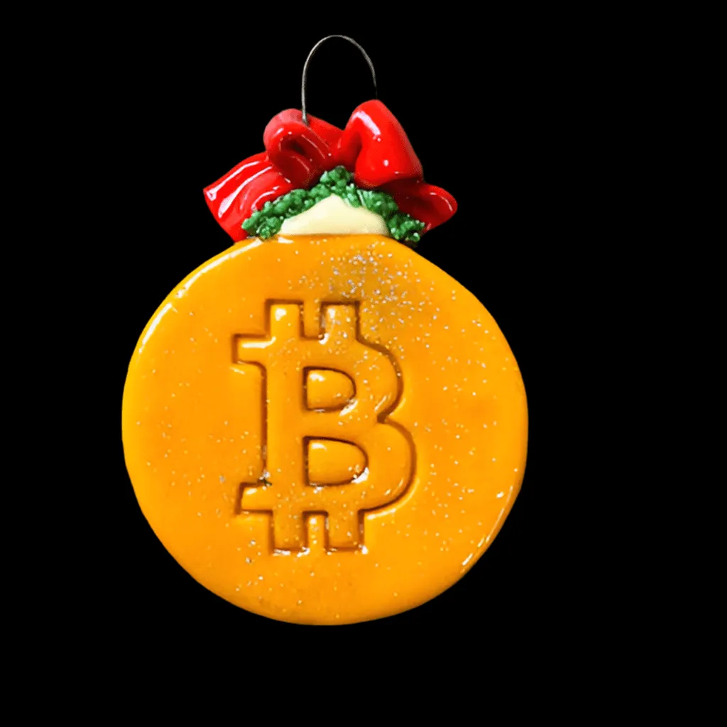 Bitcoin Christmas Ornament