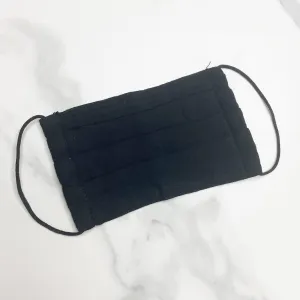 Black Cotton Face Mask