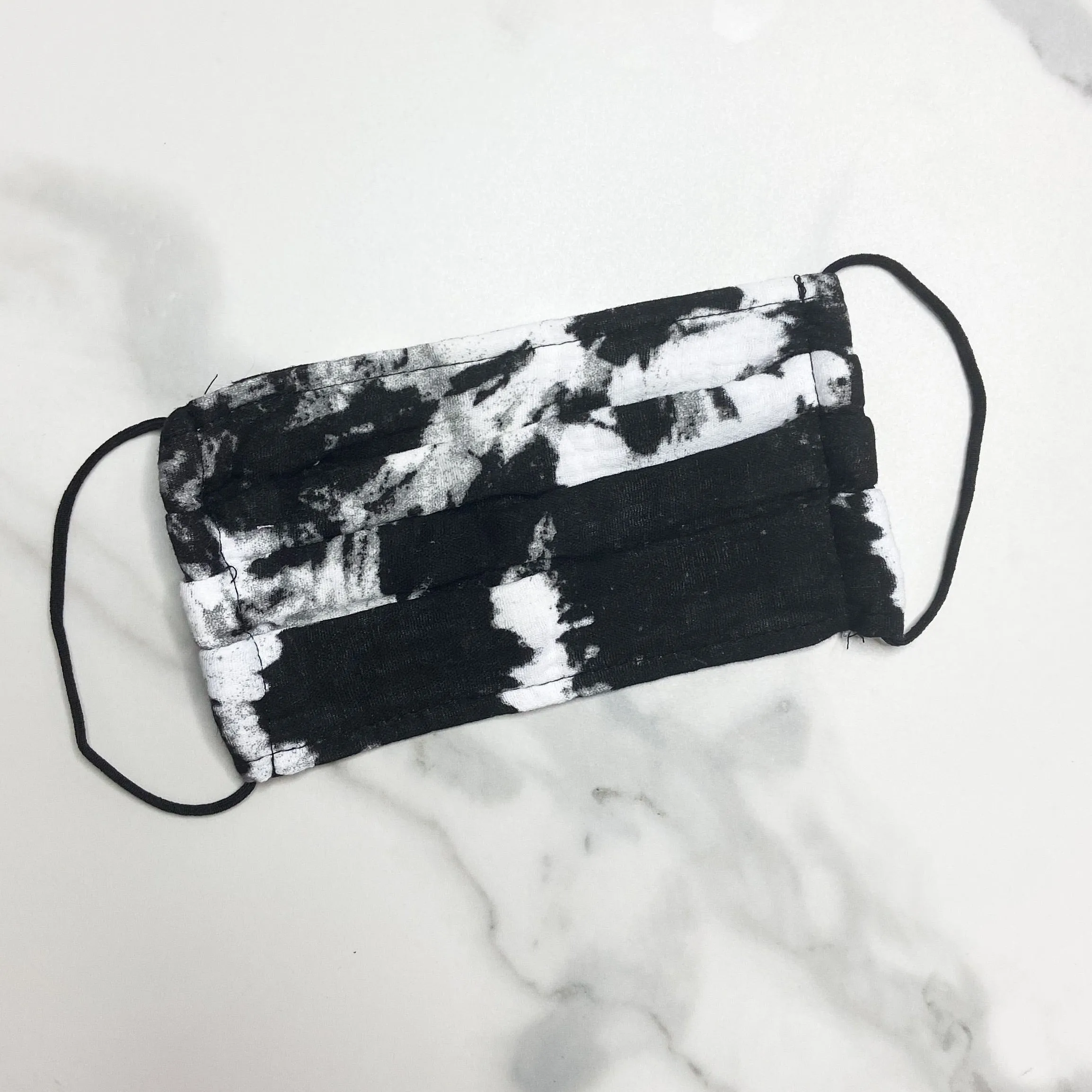 Black Marble Face Mask