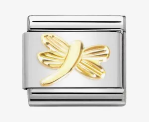 CLASSIC Composable Gold Coated Dragonfly Charm