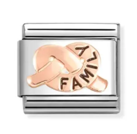 Classic Family Knot Charm Rose Gold
