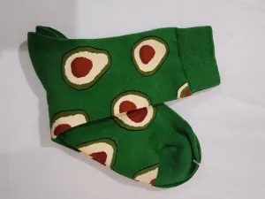 Colourful socks - avocado