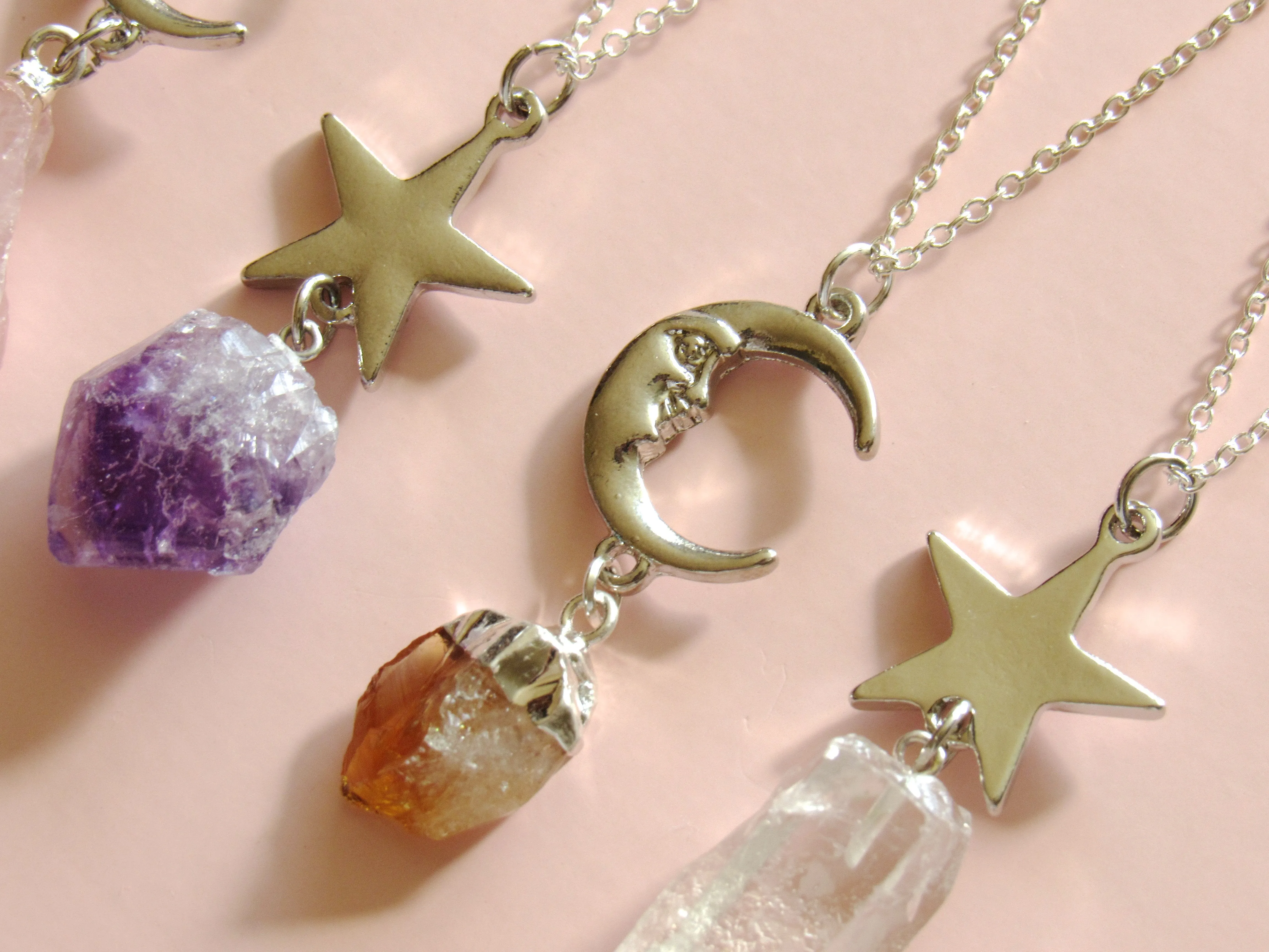 Crystals of Stardust Necklaces (5 Choices)