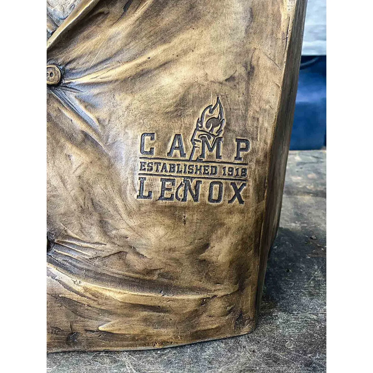 Custom Bronze Portrait Bust, Camp Coach