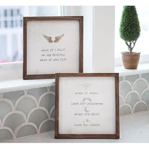 *Framed Watercolor Art - Fly 2 asst.