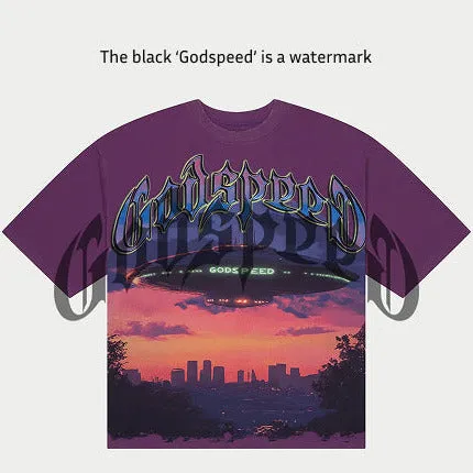 Godspeed UAP T-Shirt (Purple Wash) - GSUAPPWSH