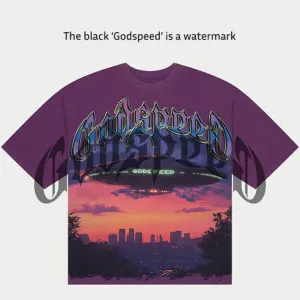Godspeed UAP T-Shirt (Purple Wash) - GSUAPPWSH