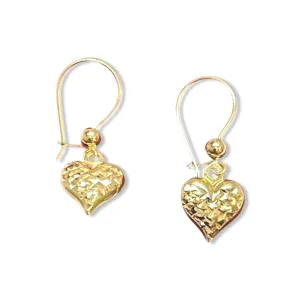 #GOLD2024 | 18K Golden Heart Dangling Earrings