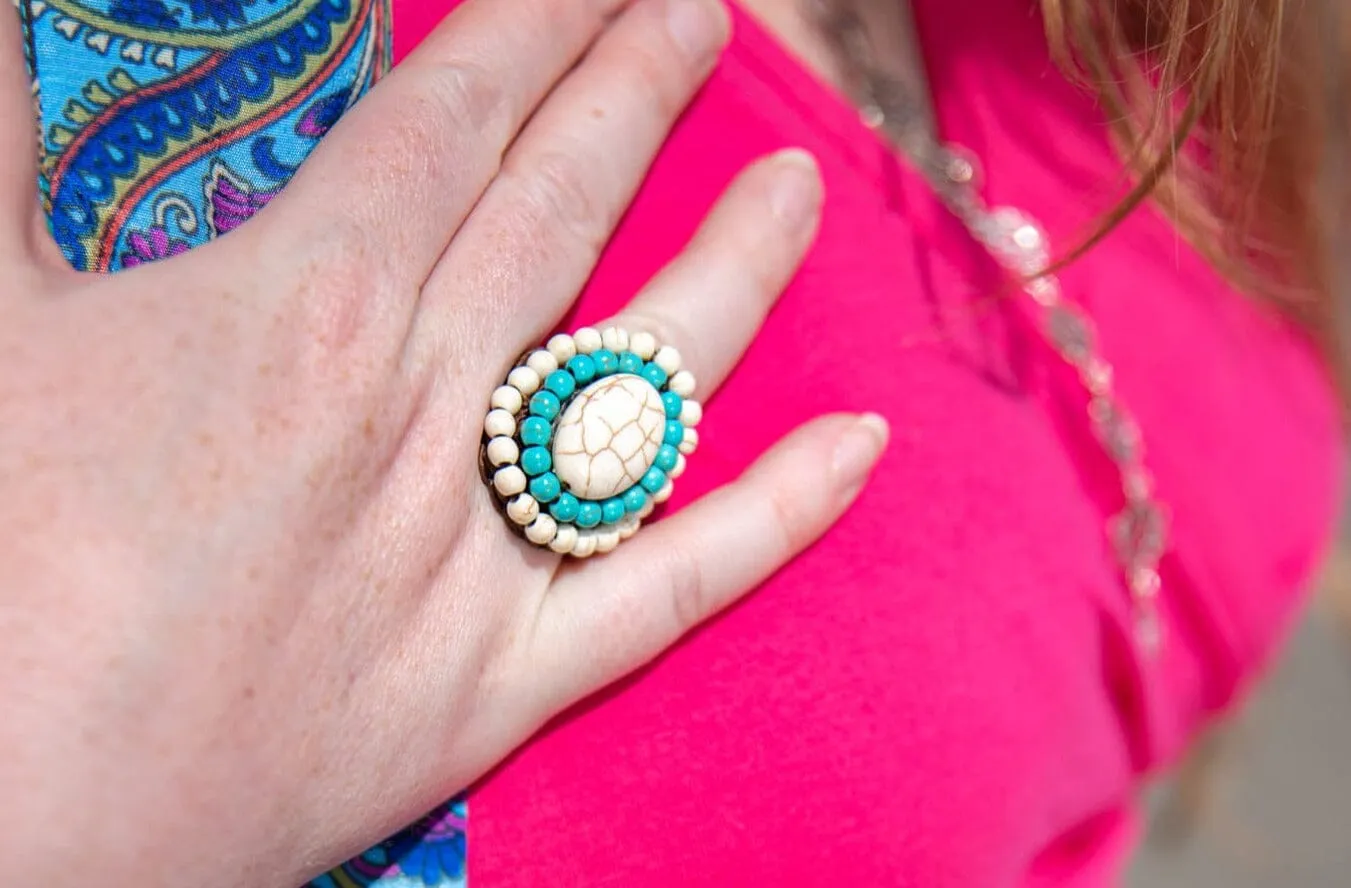 Handmade Macrame ring - tresoly