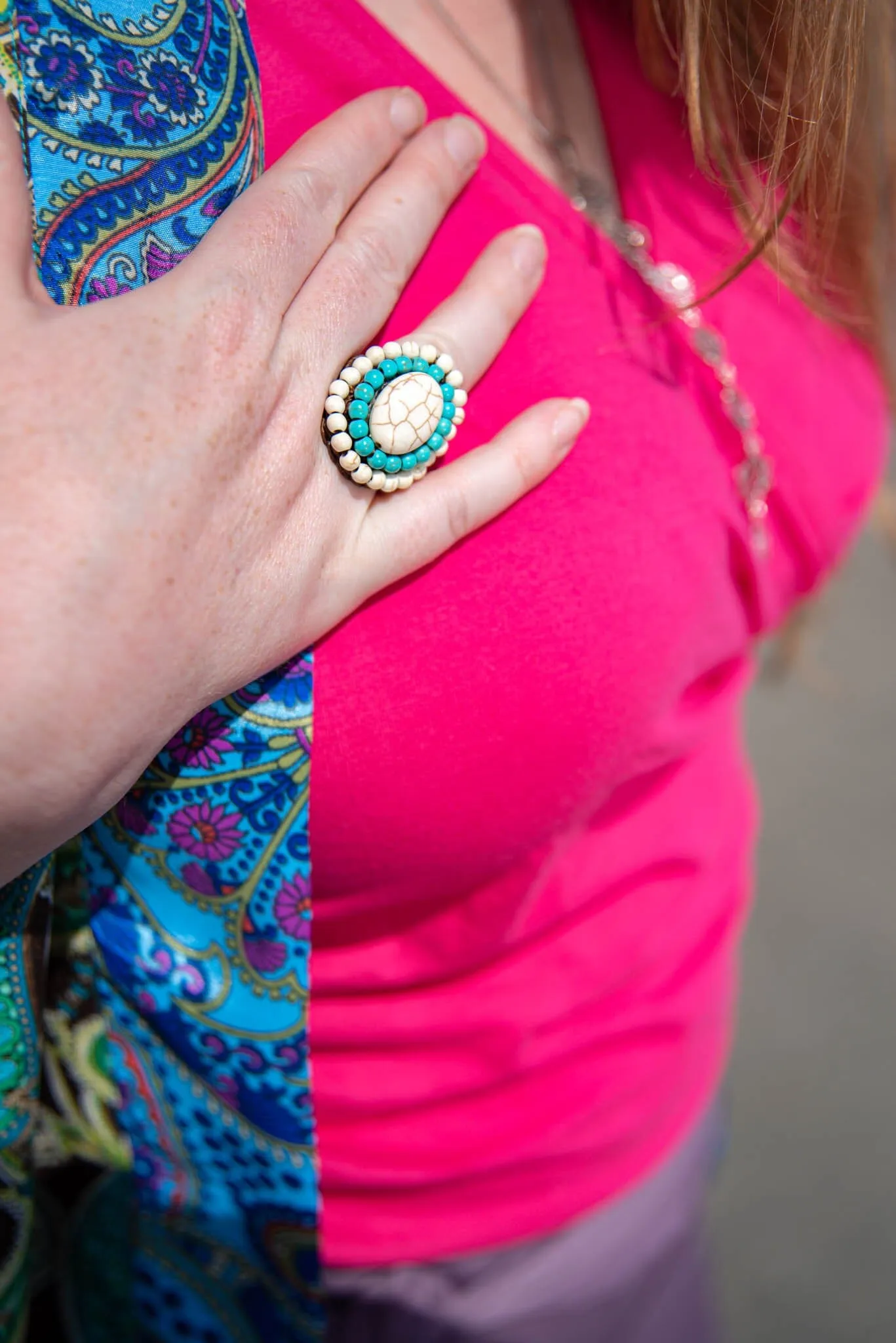 Handmade Macrame ring - tresoly