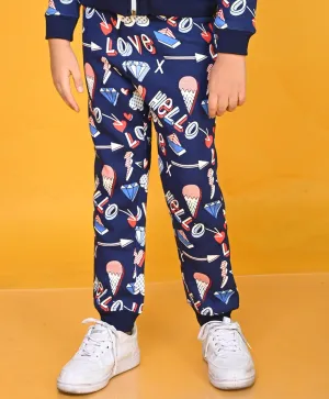 HELLO LOVE GIRLS JOGGER - NAVY BLUE