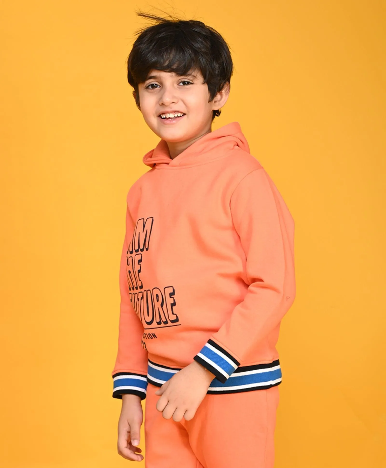 I AM FUTURE BOYS HOODIE - ORANGE