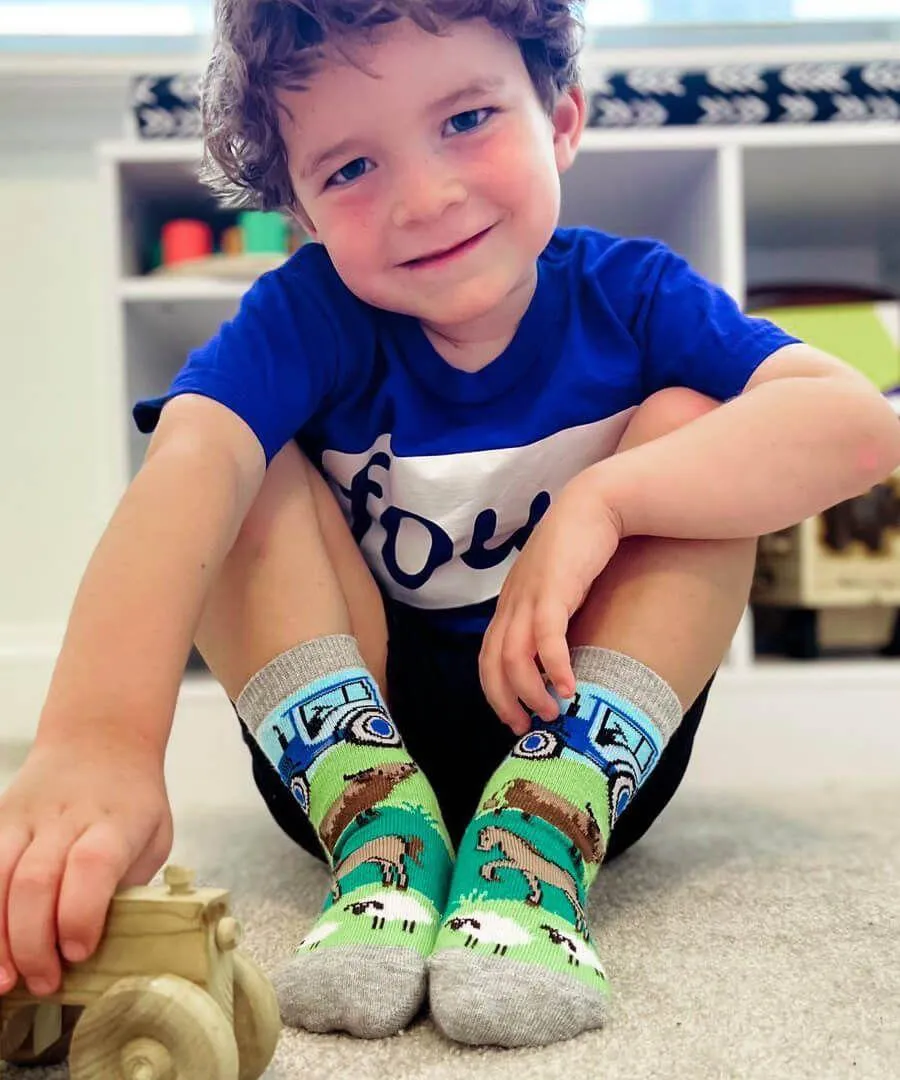 Jefferies 6pk Space Pirate Dinosaur Crew Socks