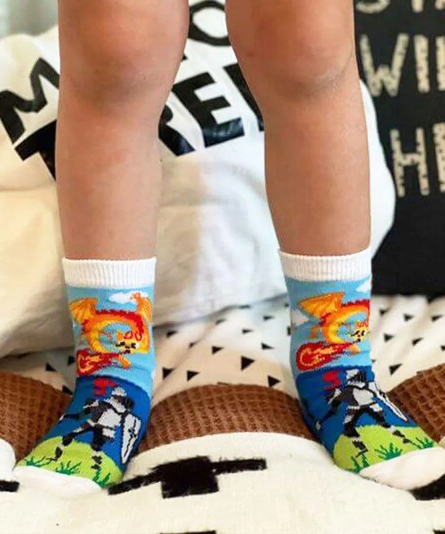 Jefferies 6pk Space Pirate Dinosaur Crew Socks