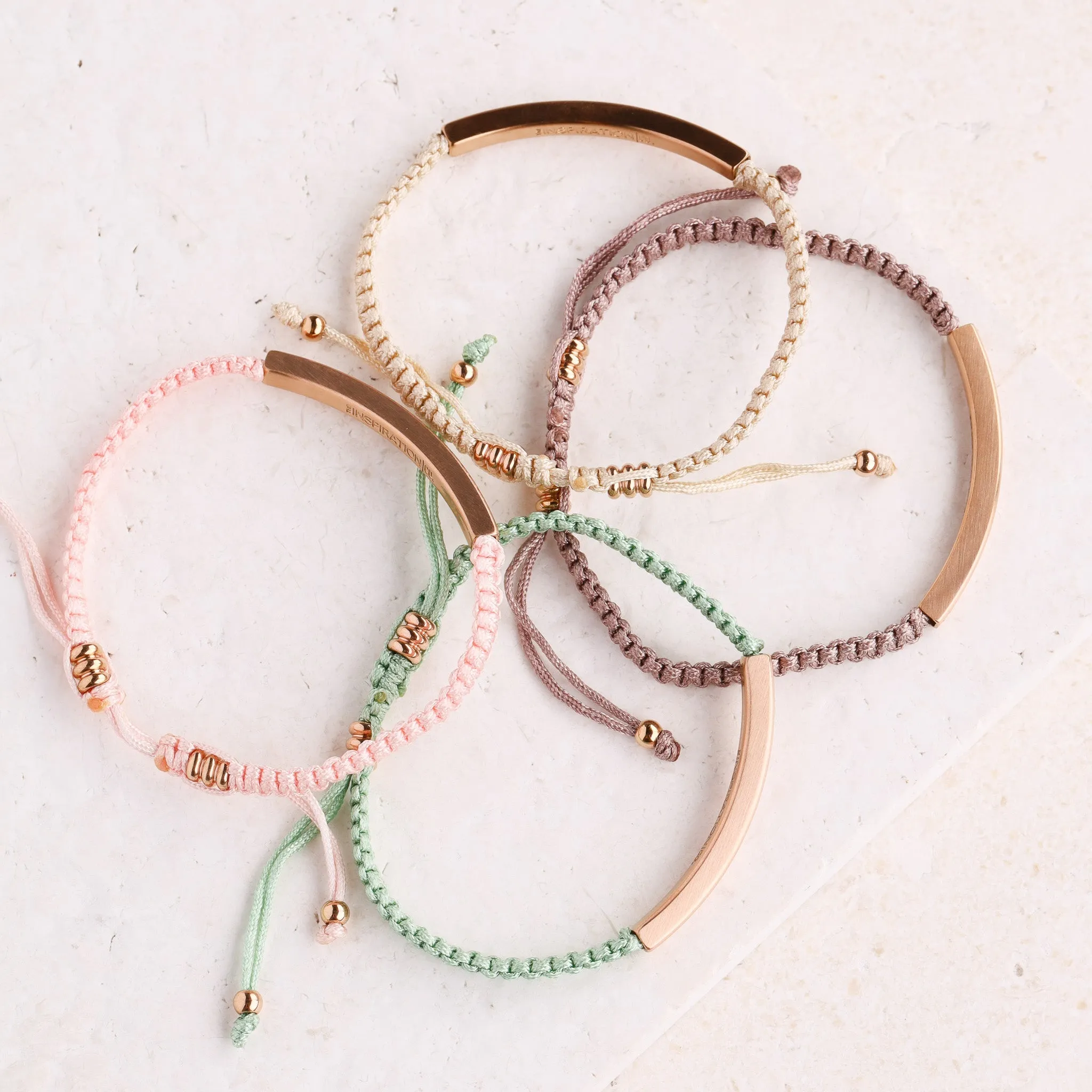 KIND HEART - FIERCE MIND - BRAVE SPIRIT ROPE BRACELET