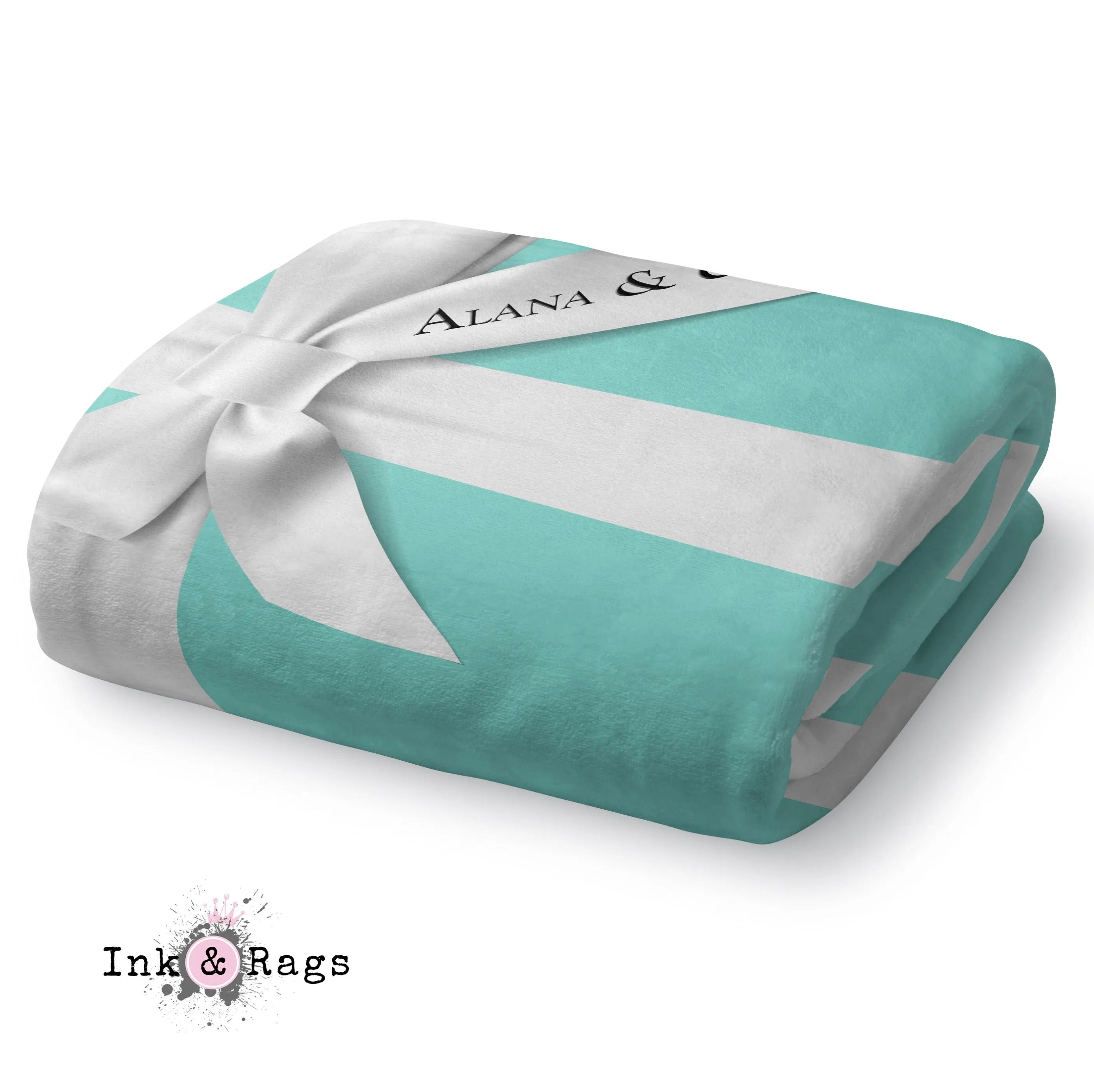 Name & Co Personalized Fashion Decorative Throw and Pillow Cover Set