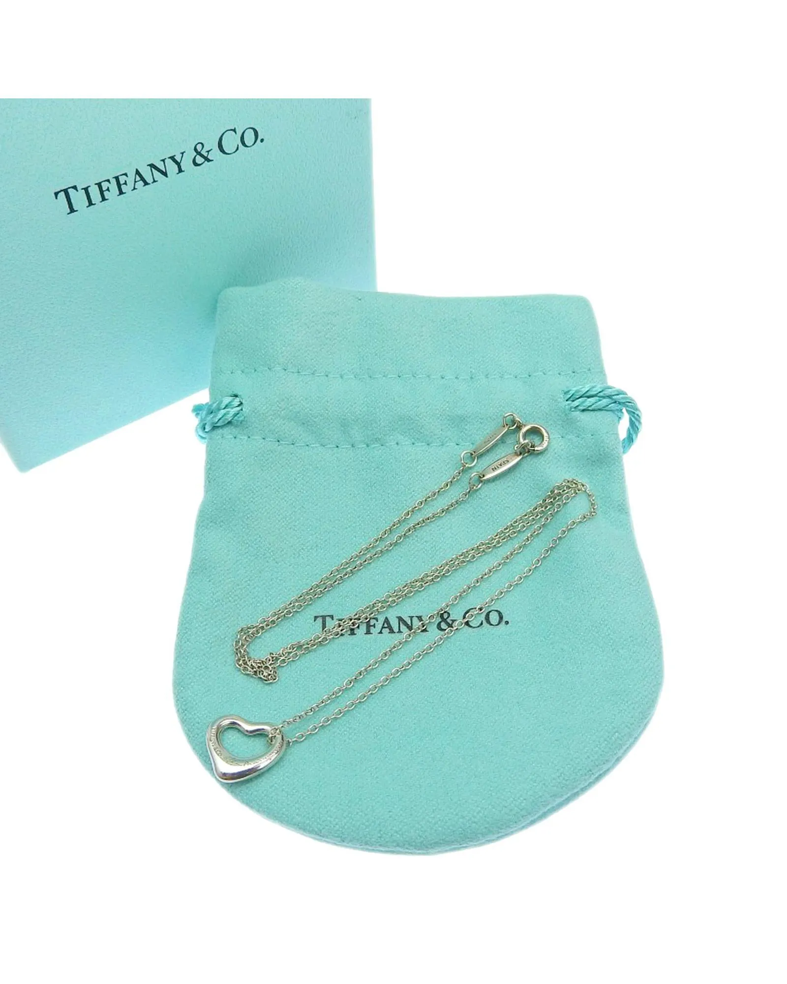Open Heart Mini Necklace in Silver 925 by Tiffany & Co