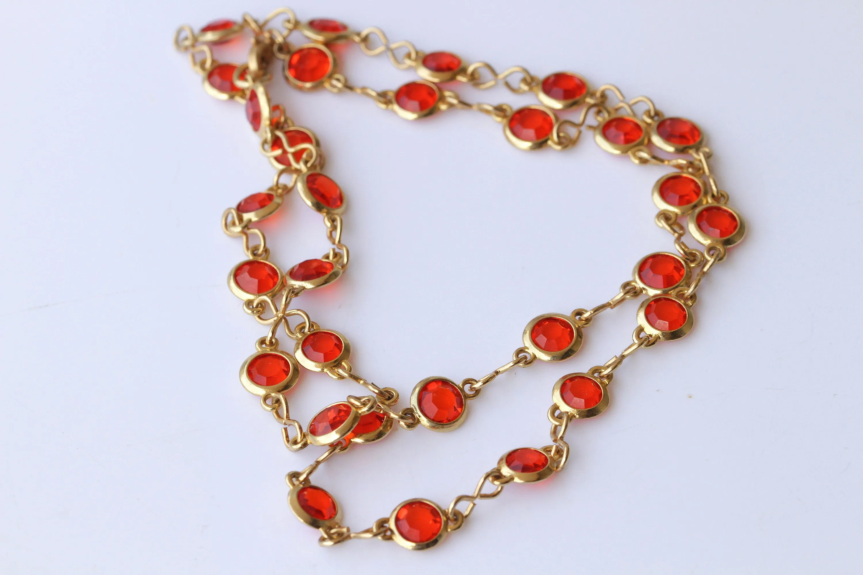 ORANGE GOLD NECKLACE