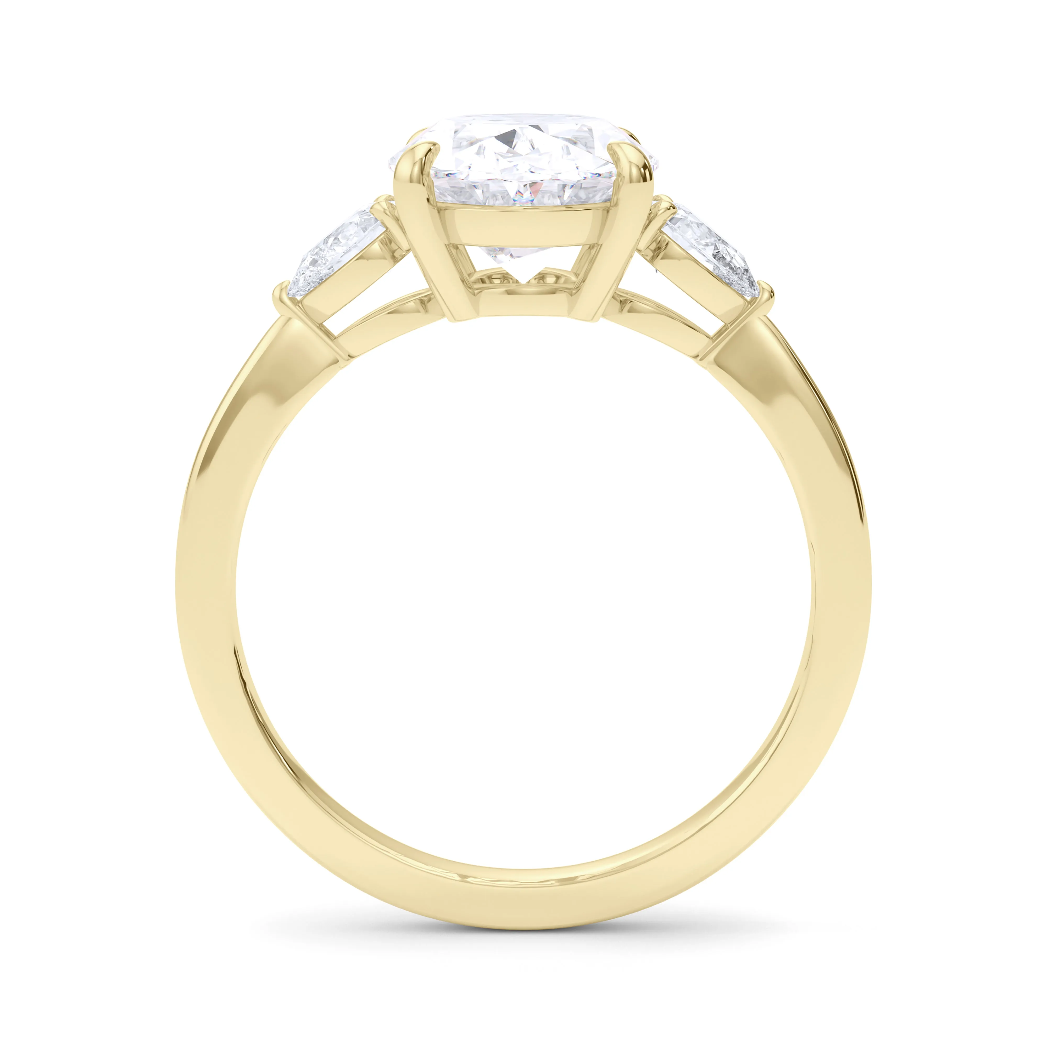 Oval And Pear Cut Diamond Ring
