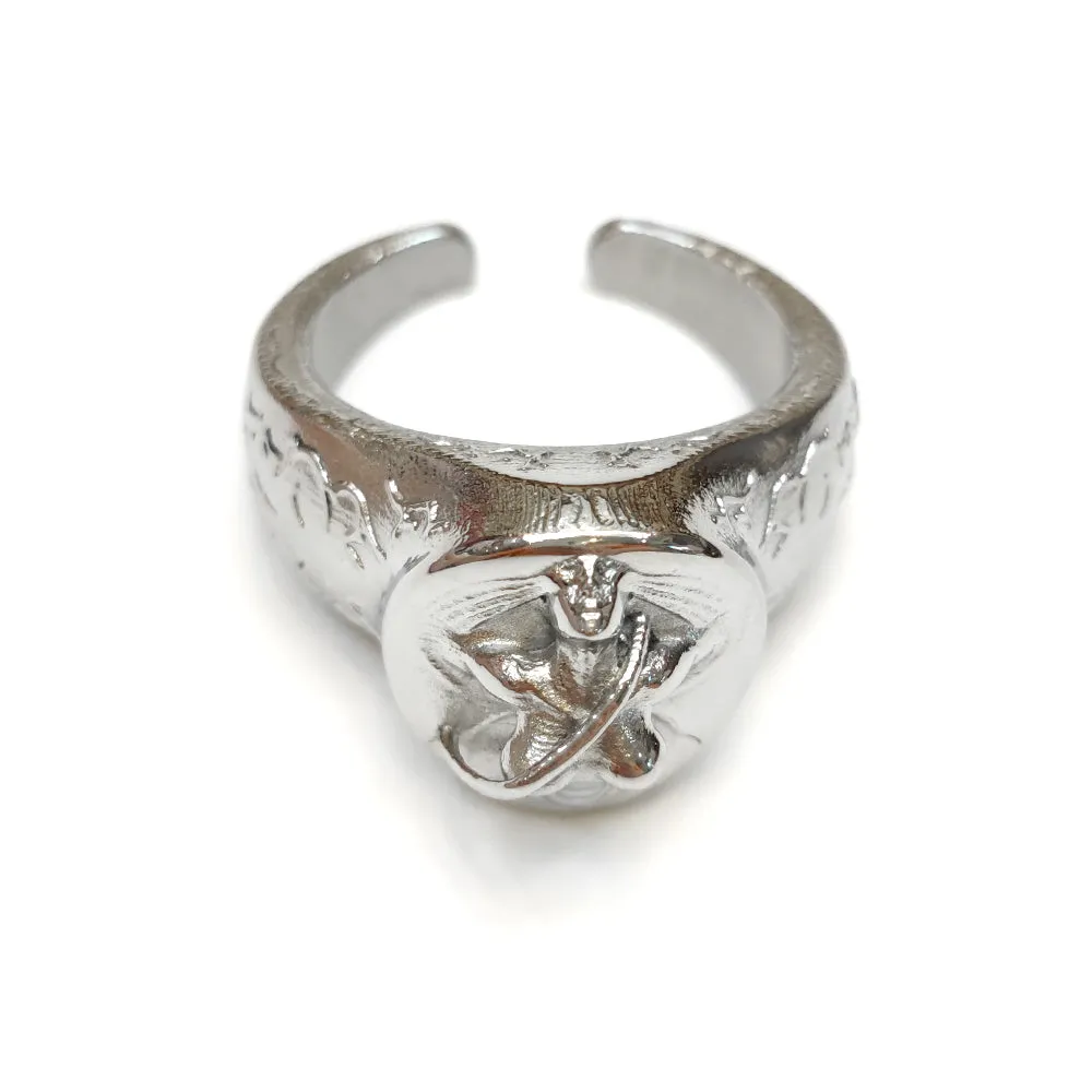 Sexy Lady Steel Slave Male Cock Ring