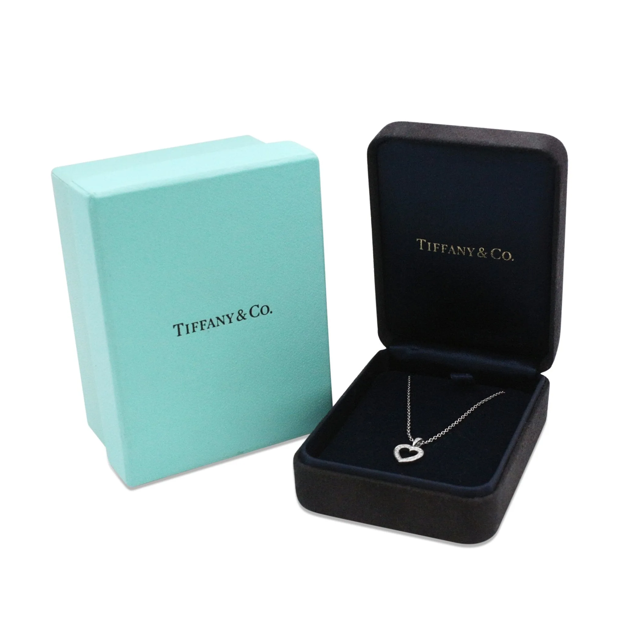 Tiffany & Co. Diamond Heart Pendant / Necklace