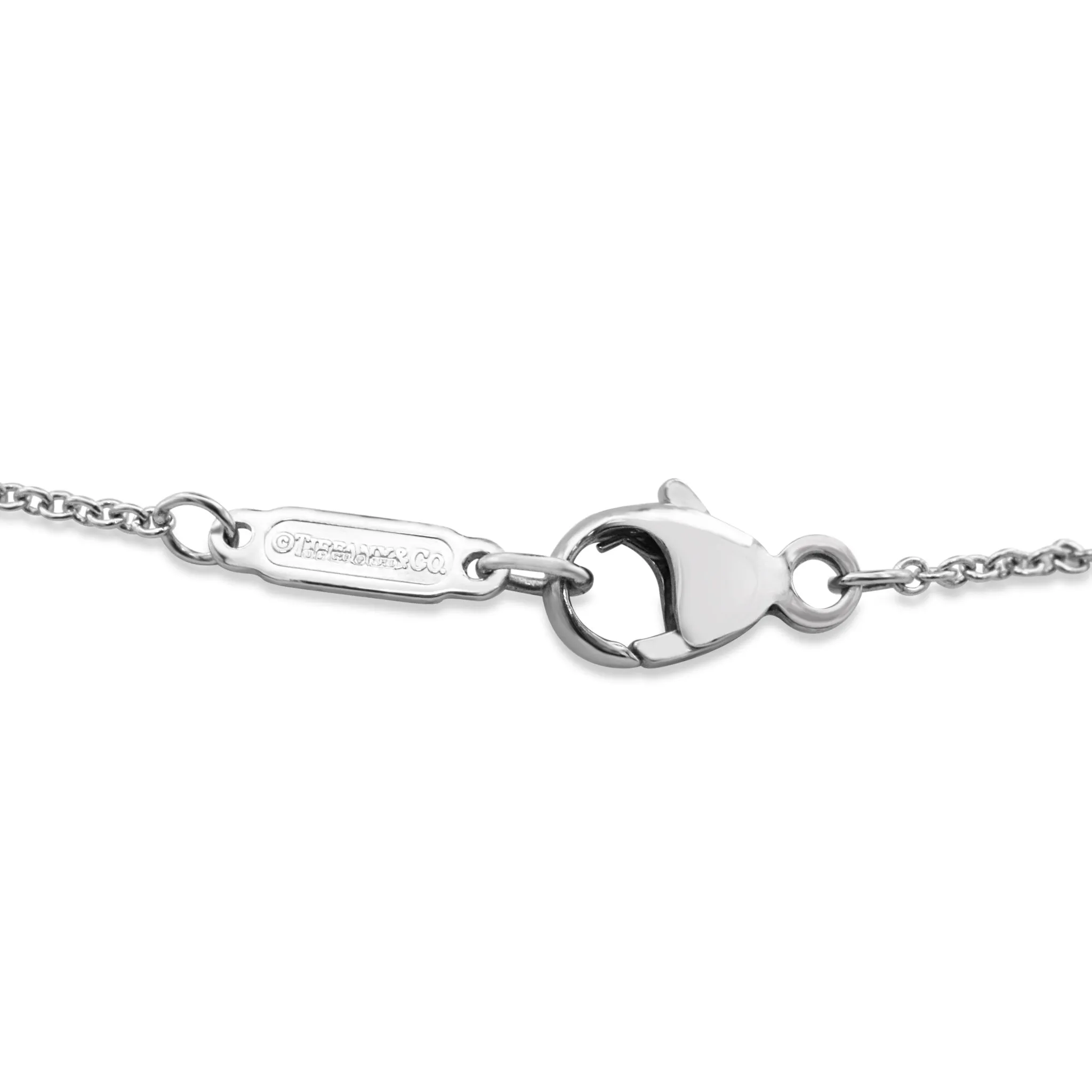Tiffany Diamond Graduated Jazz Pendant Necklace - Platinum