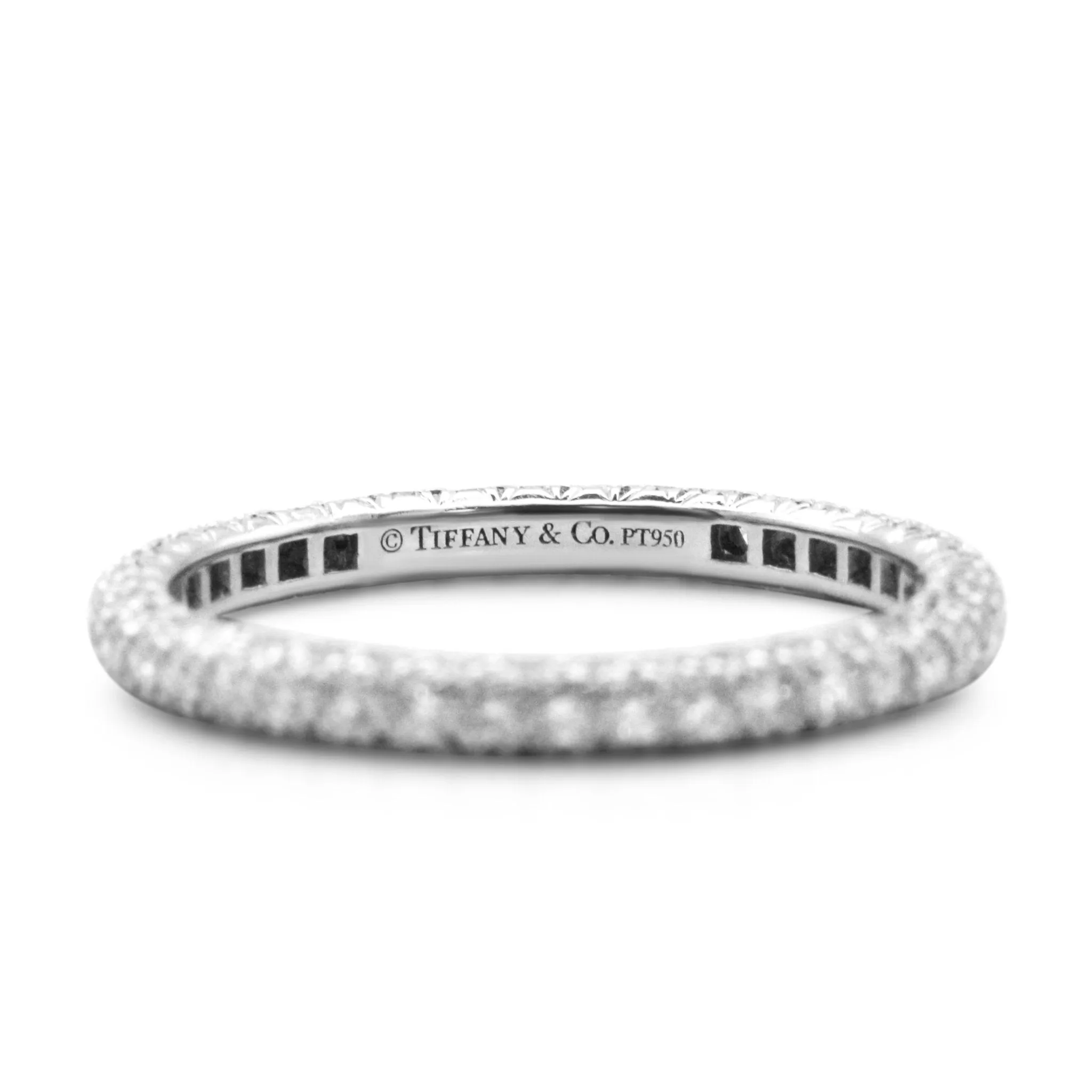 Tiffany Pave Diamond Narrow 2mm Etoile Eternity Band Ring