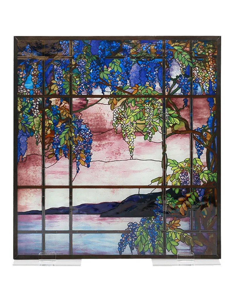 Tiffany View of Oyster Bay Stained Glass Panel