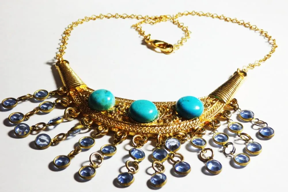 Tribal turquoise necklace