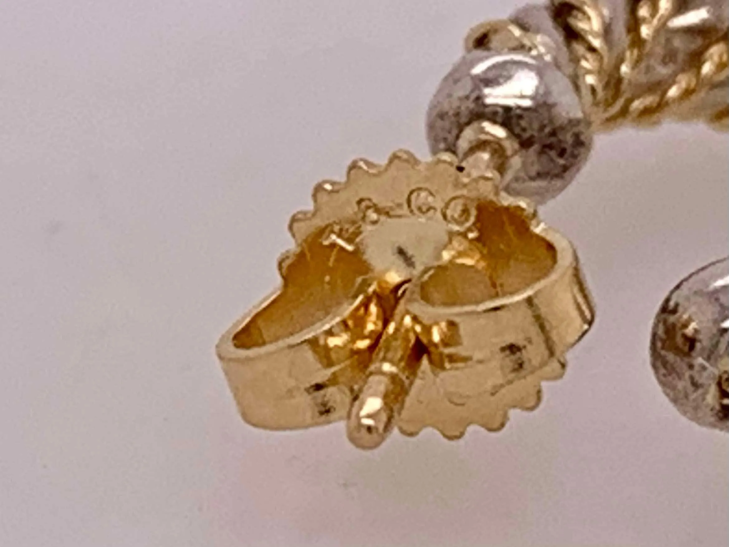 Vintage Tiffany &  Co. 18K & Sterling Earrings