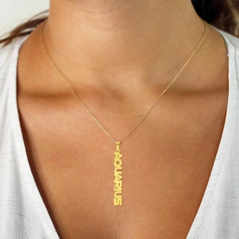 Zodiac Name Necklace - SCORPIO